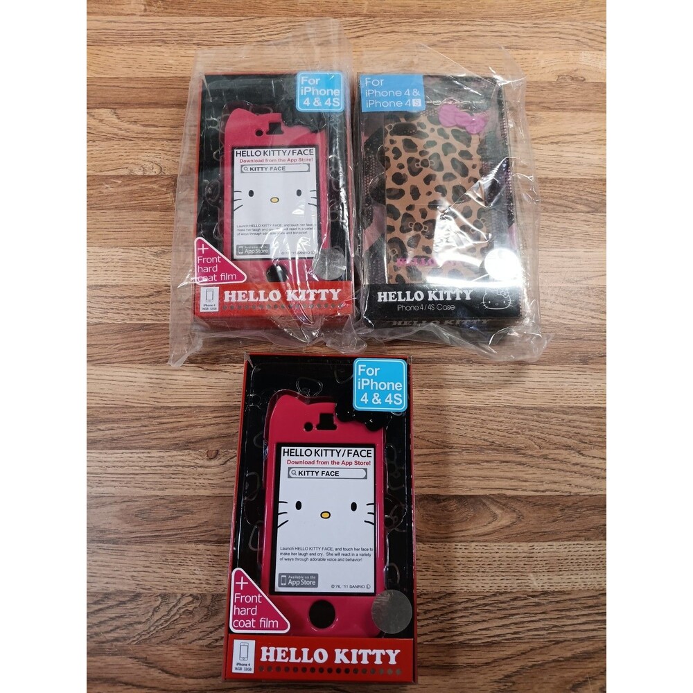 2012 Hello Kitty IPhone 4/4S Case Lot NOS Collectible